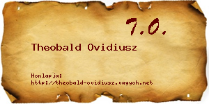 Theobald Ovidiusz névjegykártya